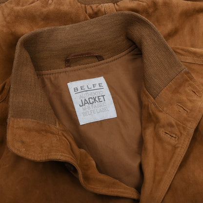 Belfe Suede Blouson/Jacket Size 46 - Tobacco Brown