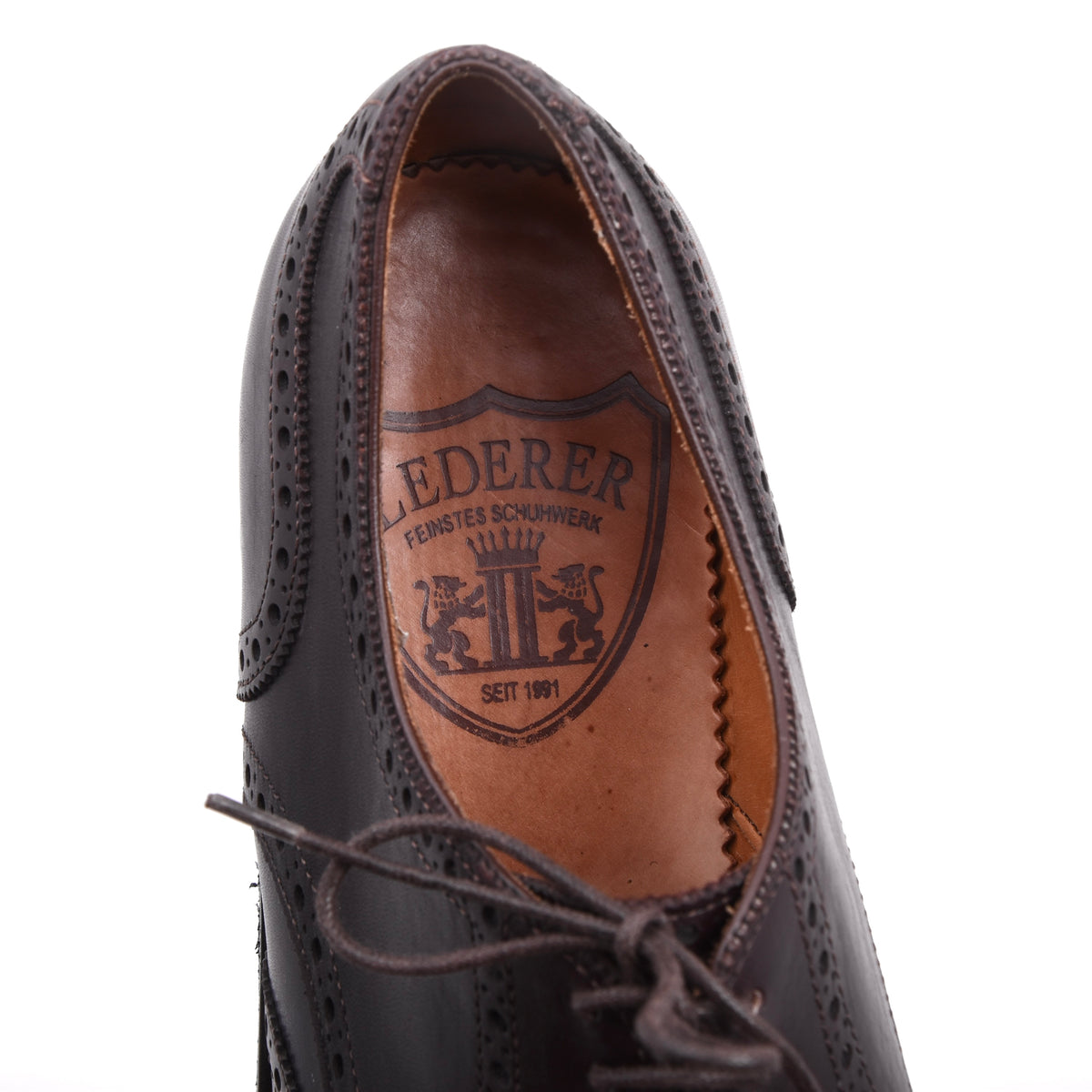 Lederer Brogue Shoes Size42 - Bordeaux