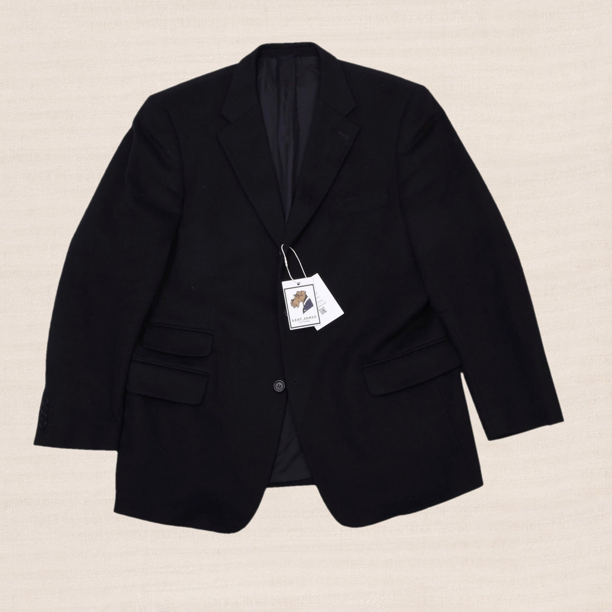 Luigi Rossi 100% Cashmere Jacket Size 52 Chest ca. 58cm - Midnight Blue