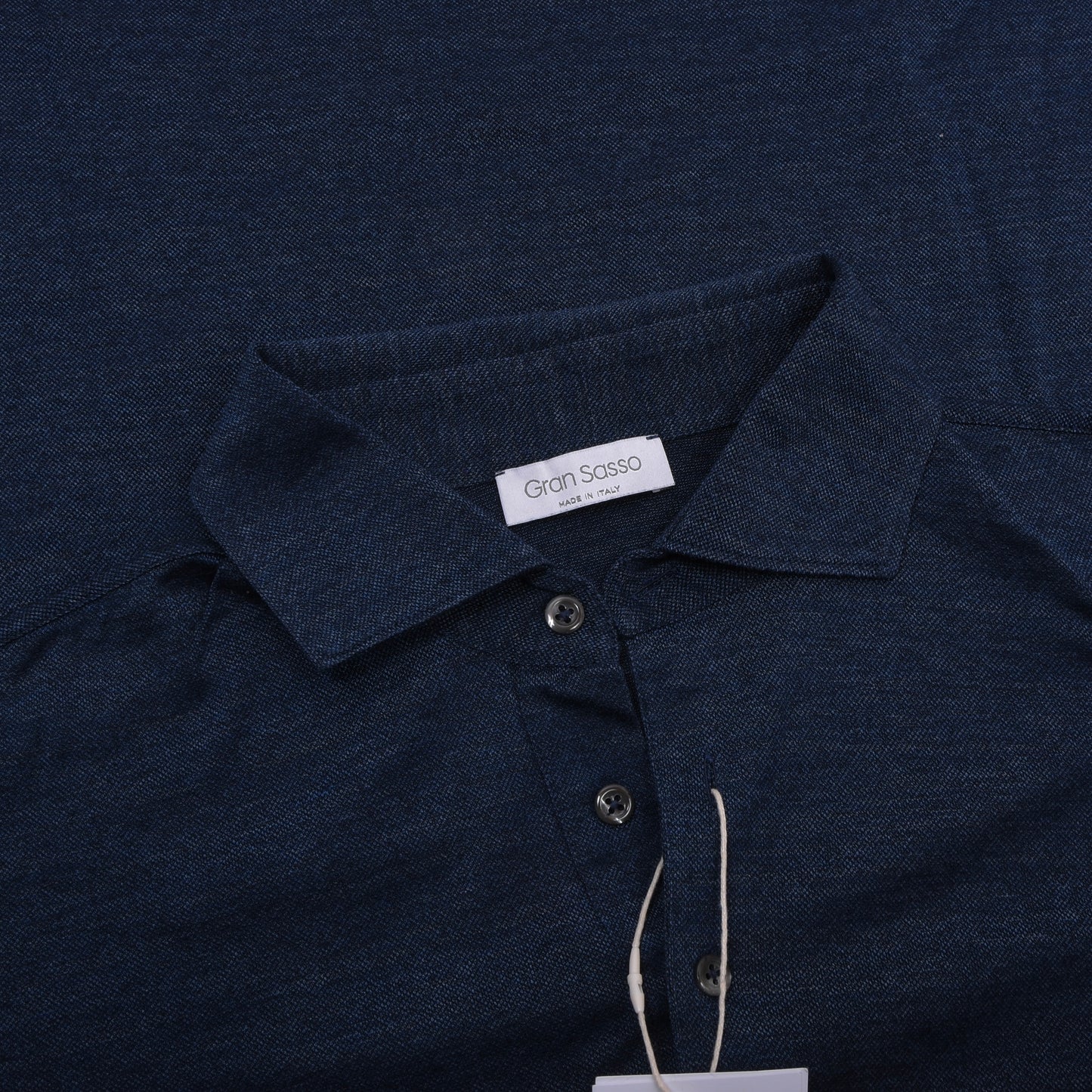 Gran Sasso Poloshirt Größe 52 ca. 55,5cm - Blau