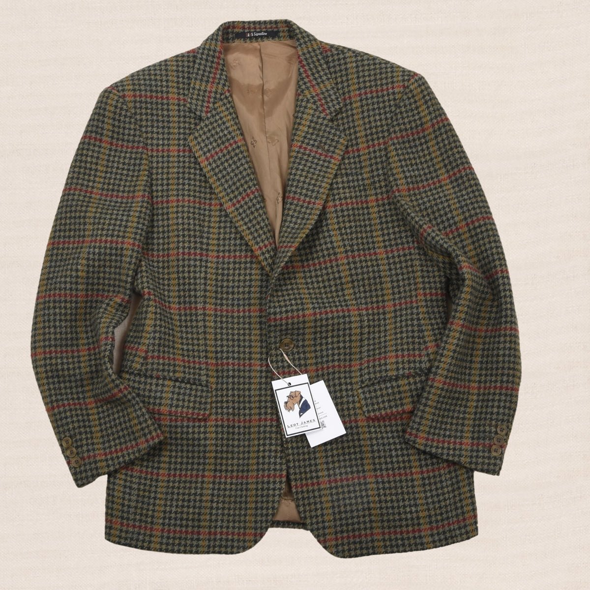 Vintage DAKS London Tweed Sakko Gr. 50 Made in the UK
