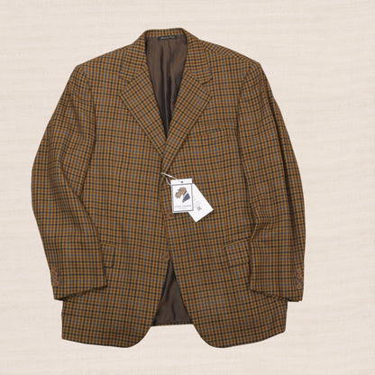 Al Duca D'Aosta x Pal Zileri 100% Wool Jacket Size 54 Made in Italy - Gunclub Check