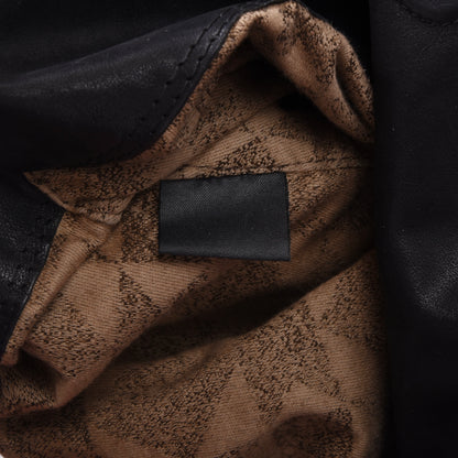 AS 98 Ledertasche ca. 40cm - Schwarz