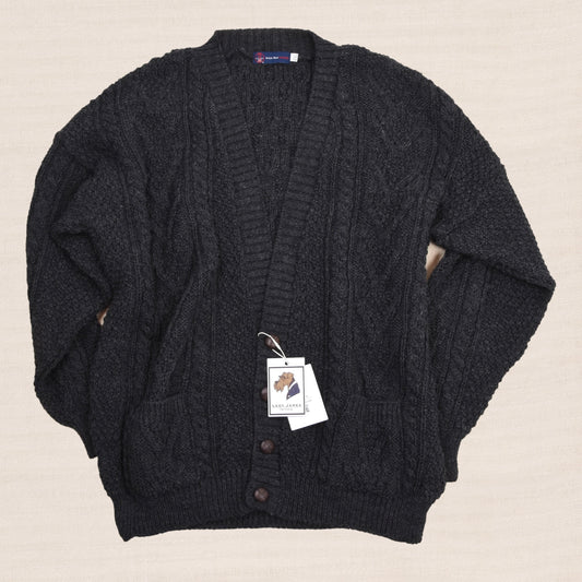 British Wool Strickjacke Gr. XXL - Anthrazit