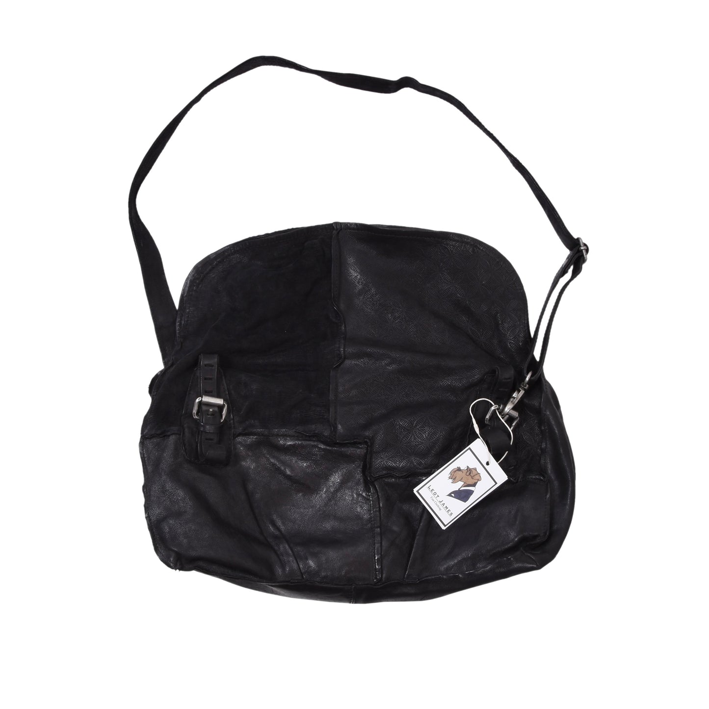 AS 98 Ledertasche ca. 40cm - Schwarz