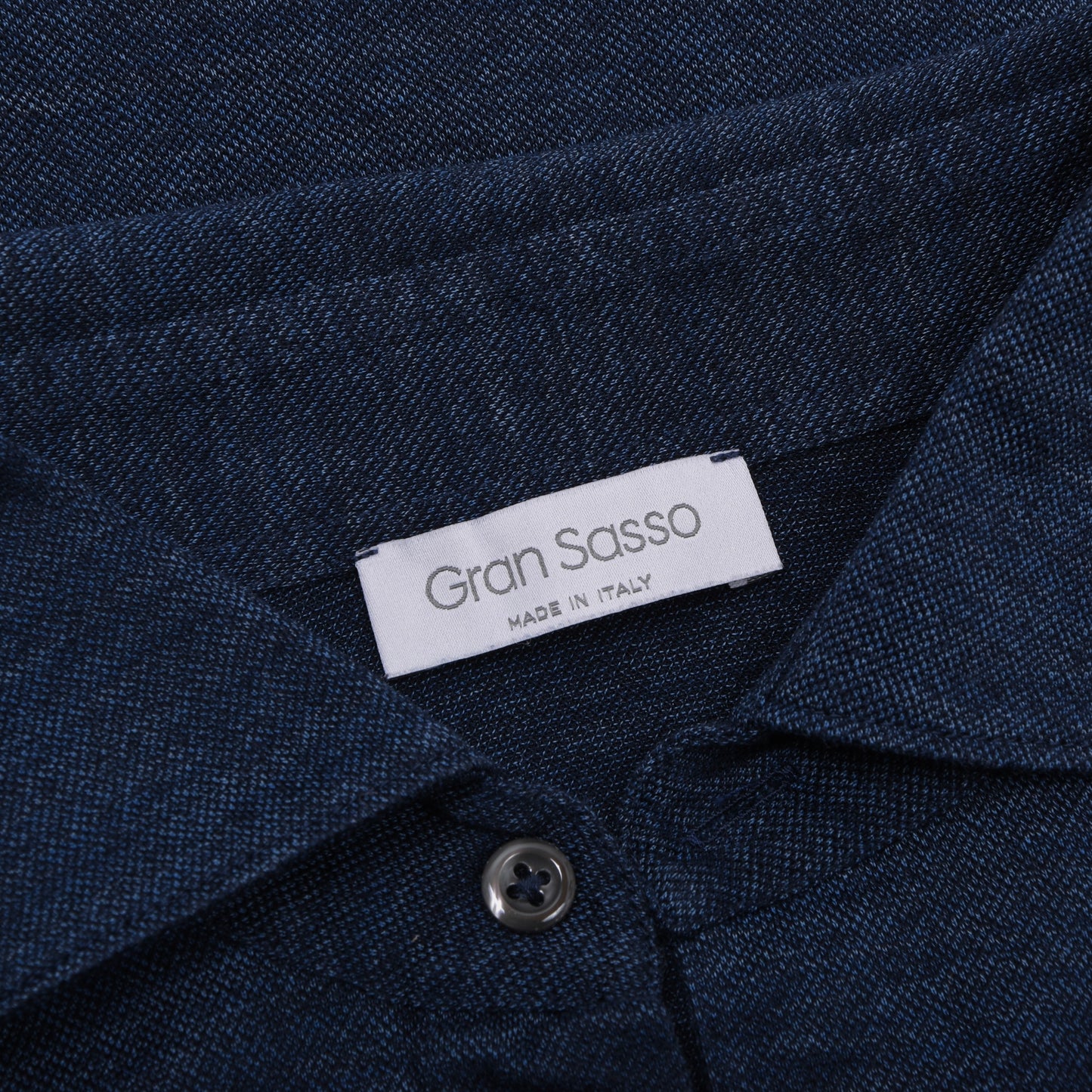 Gran Sasso Poloshirt Größe 52 ca. 55,5cm - Blau