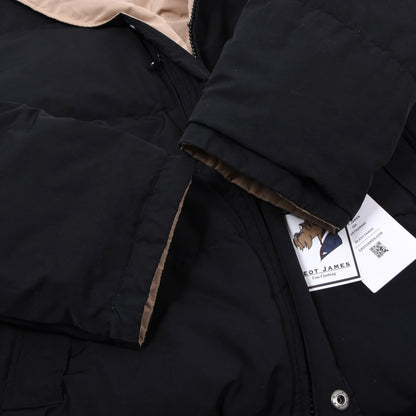 Vintage Polo Ralph Lauren Reversible Daunen Pufferjacke Gr. M - Beige/Schwarz