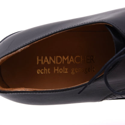 Handmacher Loafers aus gewebtem Leder Größe 6.5 - Schwarz