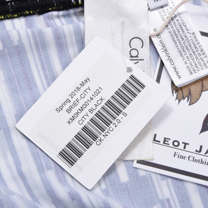 Neue Calvin Klein Badehose, Größe M, Schwarz/Weiß/Grau