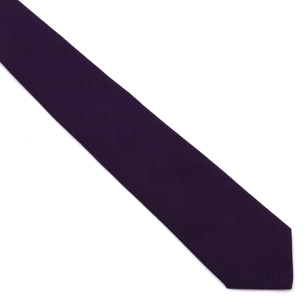 Classic Genadine Fina Silk Tie Made in Italy - Purple
