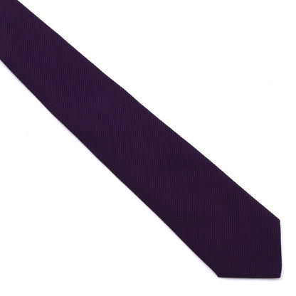 Classic Genadine Fina Silk Tie Made in Italy - Purple
