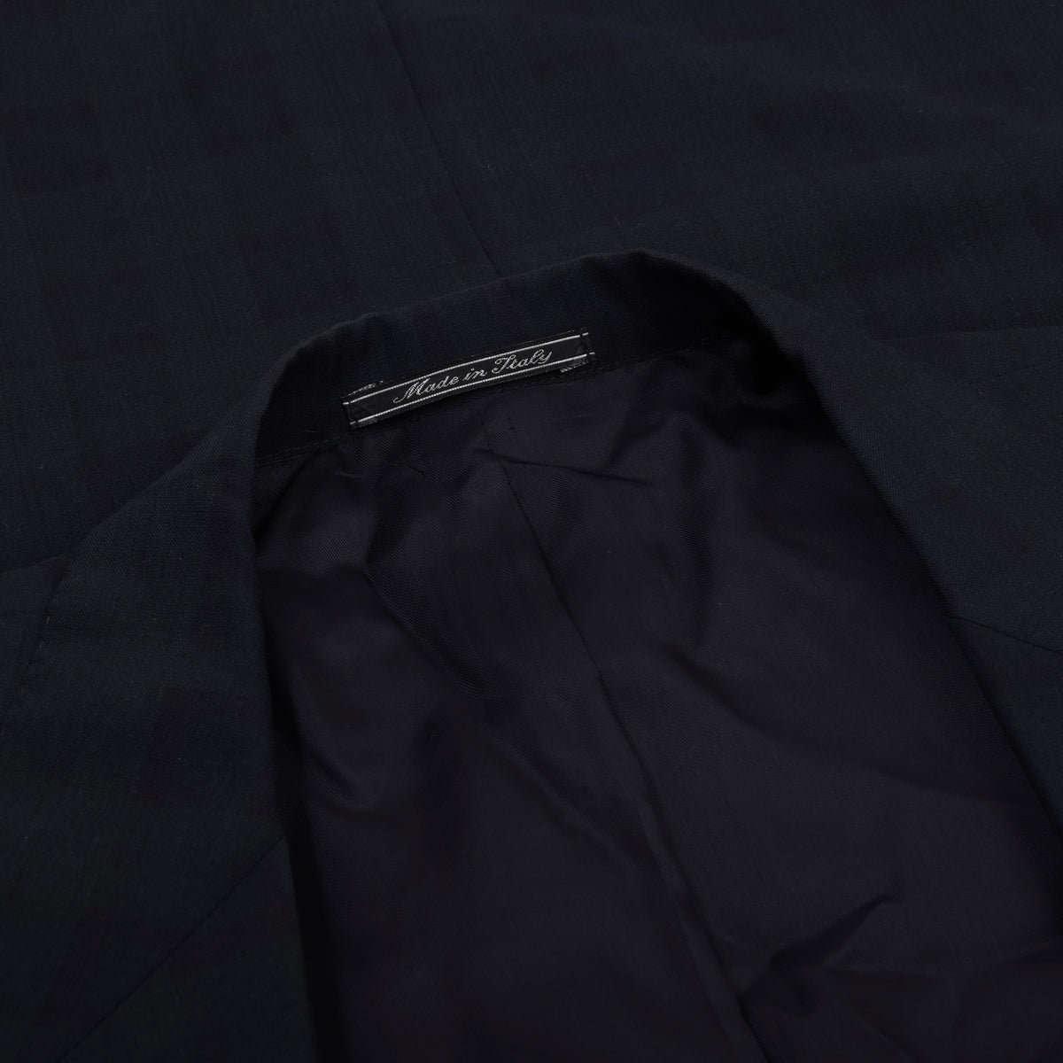 Alex Wool Jacket Made in Italy Size 54  - Blackwatch