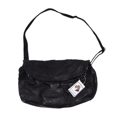 AS 98 Ledertasche ca. 40cm - Schwarz