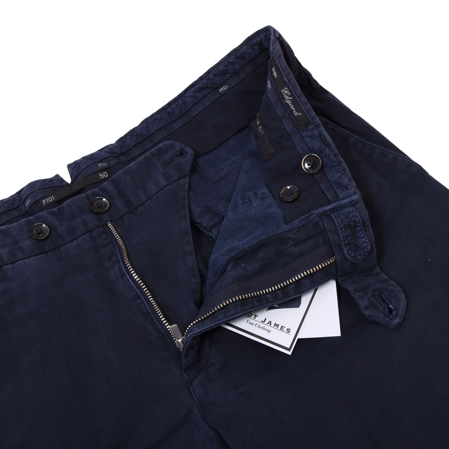 PT01 Pants/Chinos Model Edgard Size 50 Stretch Slim Fit ca. 45cm - Blue