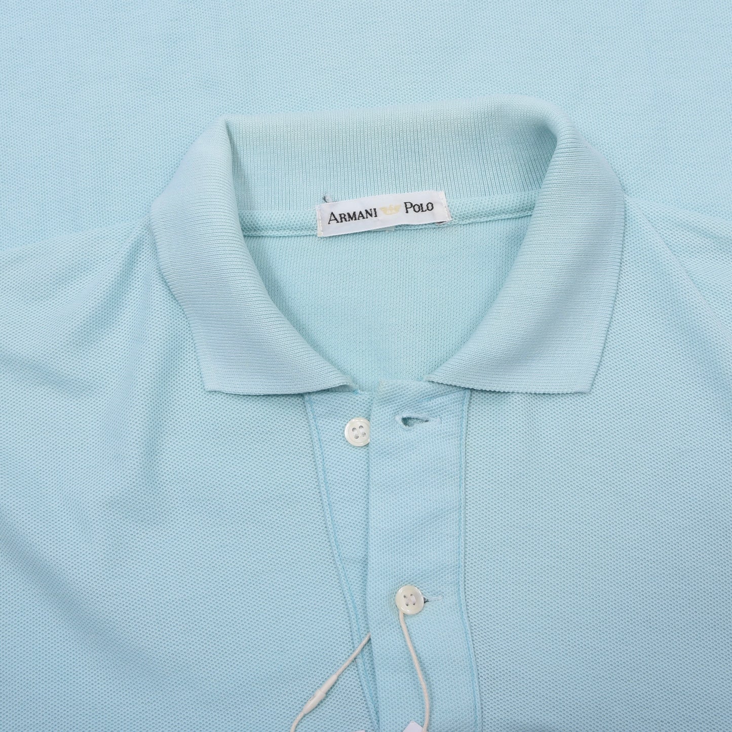 Vintage Armani 2x Polo Shirts  ca. 52.5-54.5cm - Blue/Teal