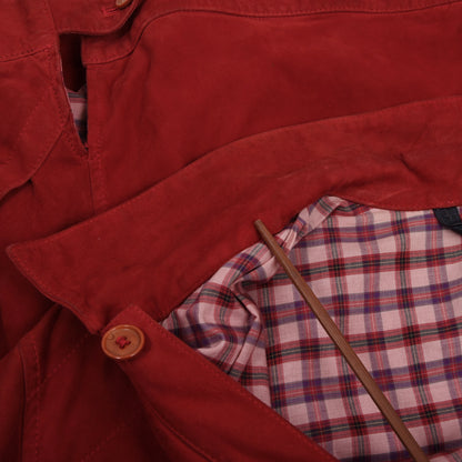 Vintage Schiatti & Co. Suede Blouson/Jacket Made in Italy  - Fire Engine Red