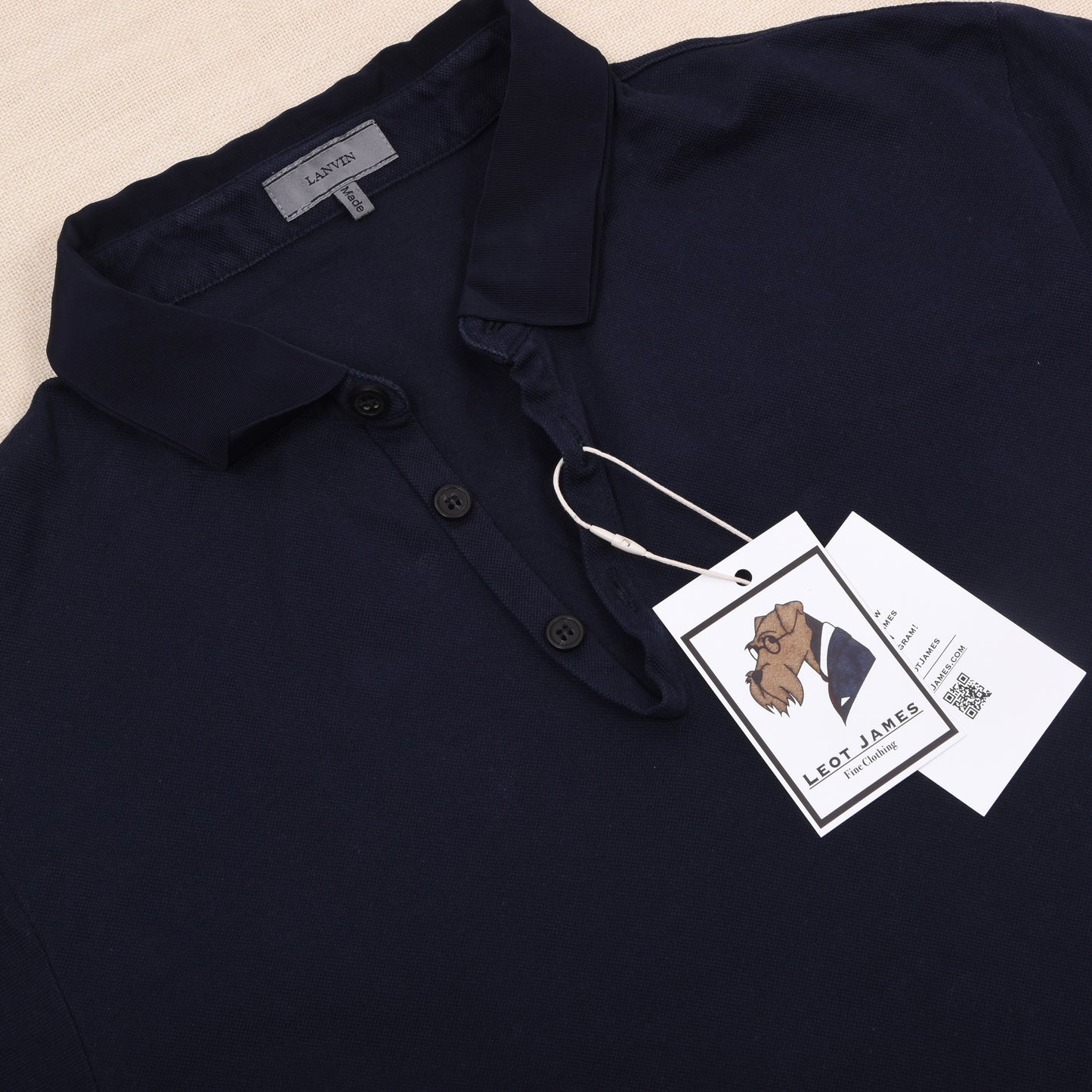 Lanvin Baumwoll-Poloshirt Größe M - Marineblau