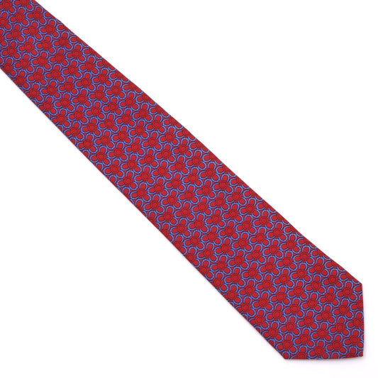 Brooks Brothers 346 Seidenkrawatte Made in USA - Blau/Rot Floral