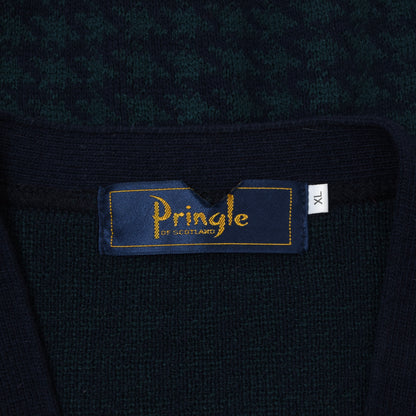 Pringle Wool-Blend Sweater Vest Size XL Chest ca. 59cm - Blue & Green