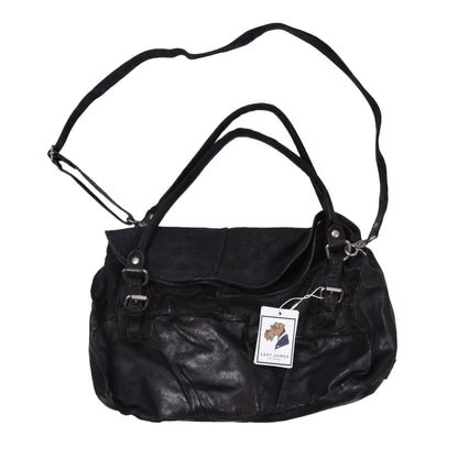 AS 98 Ledertasche ca. 40cm - Schwarz