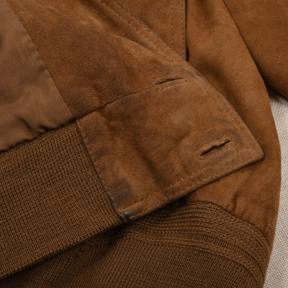 Belfe Suede Blouson/Jacket Size 46 - Tobacco Brown