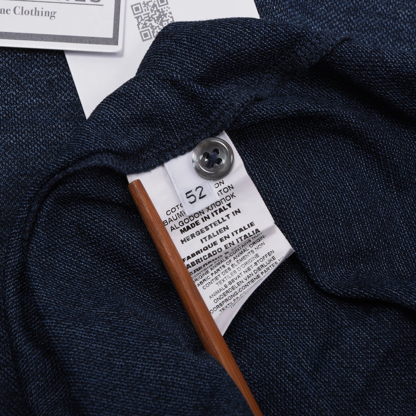 Gran Sasso Poloshirt Größe 52 ca. 55,5cm - Blau
