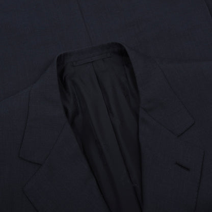 Brioni Super 150s Wolle Maßanfertigung Sakko Made in Italy - Marineblau