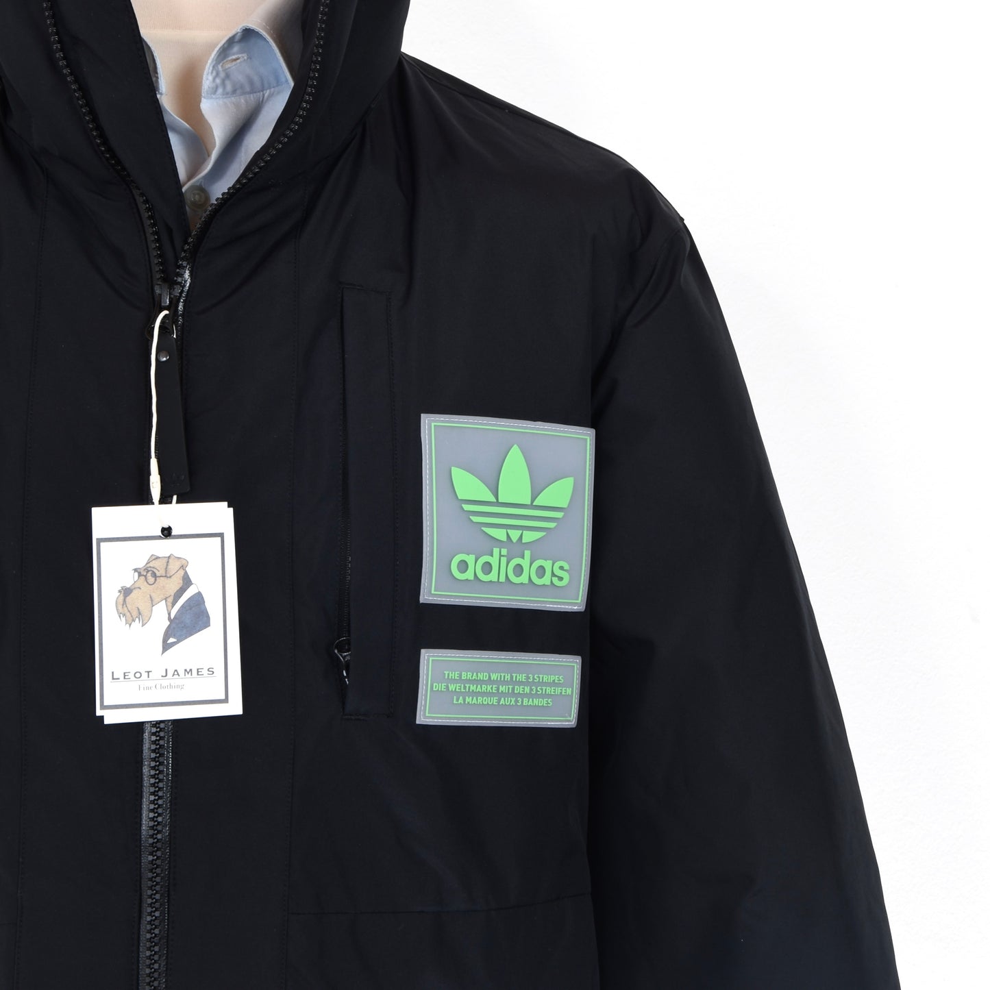 Adidas Primegreen Daunenjacke Größe M - Schwarz