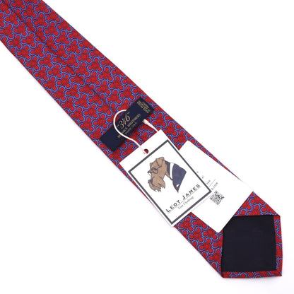 Brooks Brothers 346 Silk Tie Made in USA - Blue/Red Floral