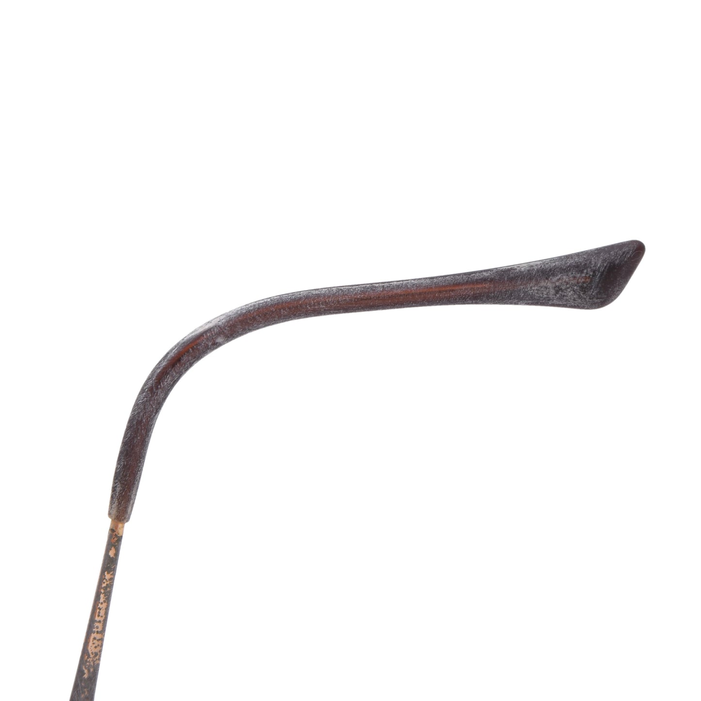 Cazal Vintage Halbrandbrille aus Metall – Gold