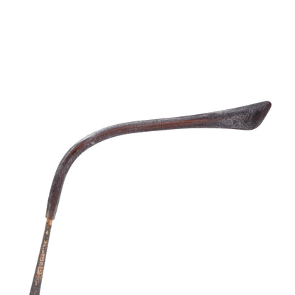 Cazal Vintage Halbrandbrille aus Metall – Gold