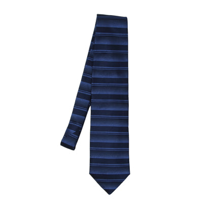 Etro Milano Silk Tie ca. 145.5cm/9.5cm - Navy Stripes