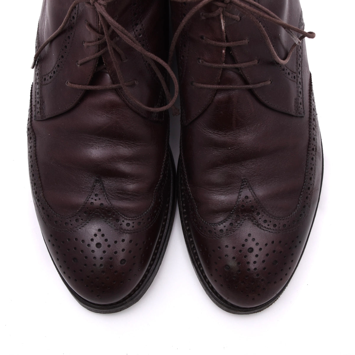 Lederer Brogue Stiefel Gr. 44 Made in Italy – Bordeaux