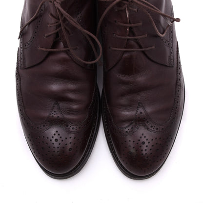 Lederer Brogue Stiefel Gr. 44 Made in Italy – Bordeaux