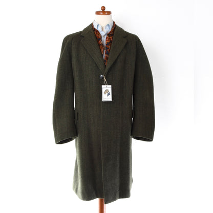 Roberts of Selkirk Tweed Overcoat Size 54 - Forrest Green