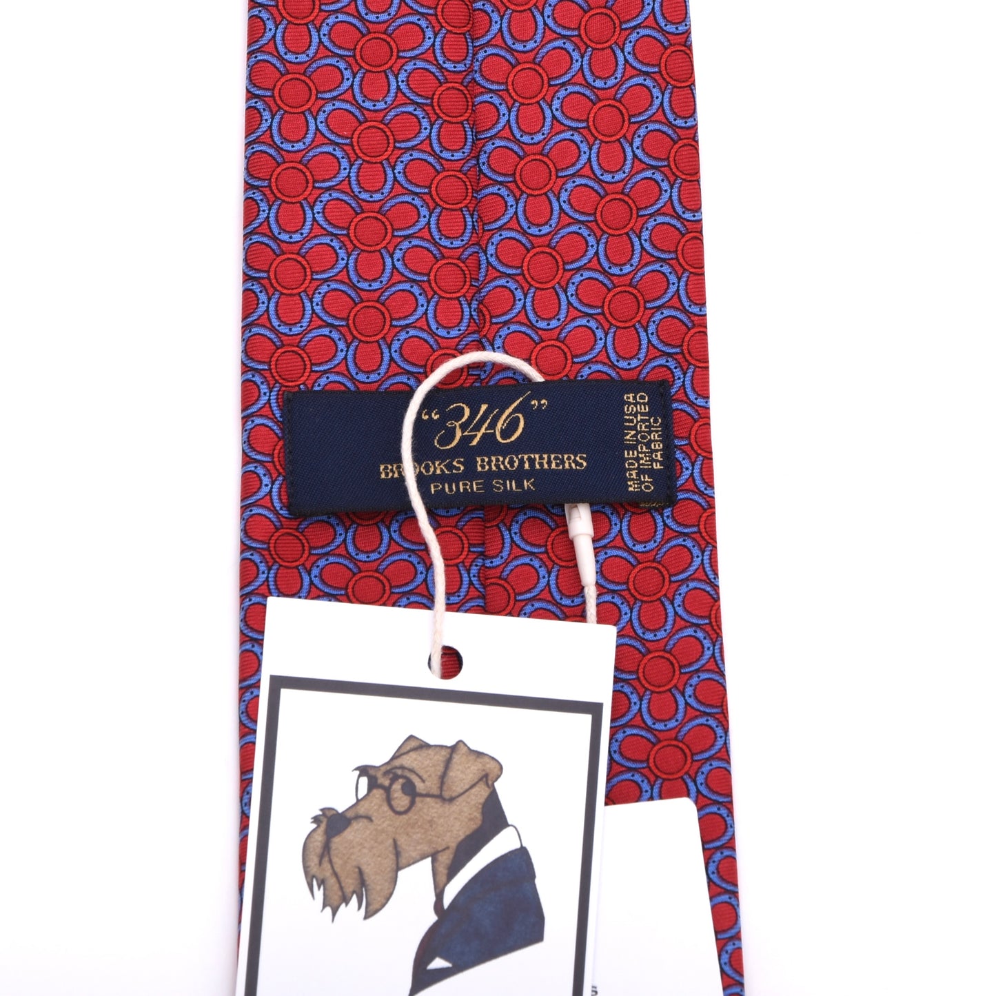 Brooks Brothers 346 Silk Tie Made in USA - Blue/Red Floral