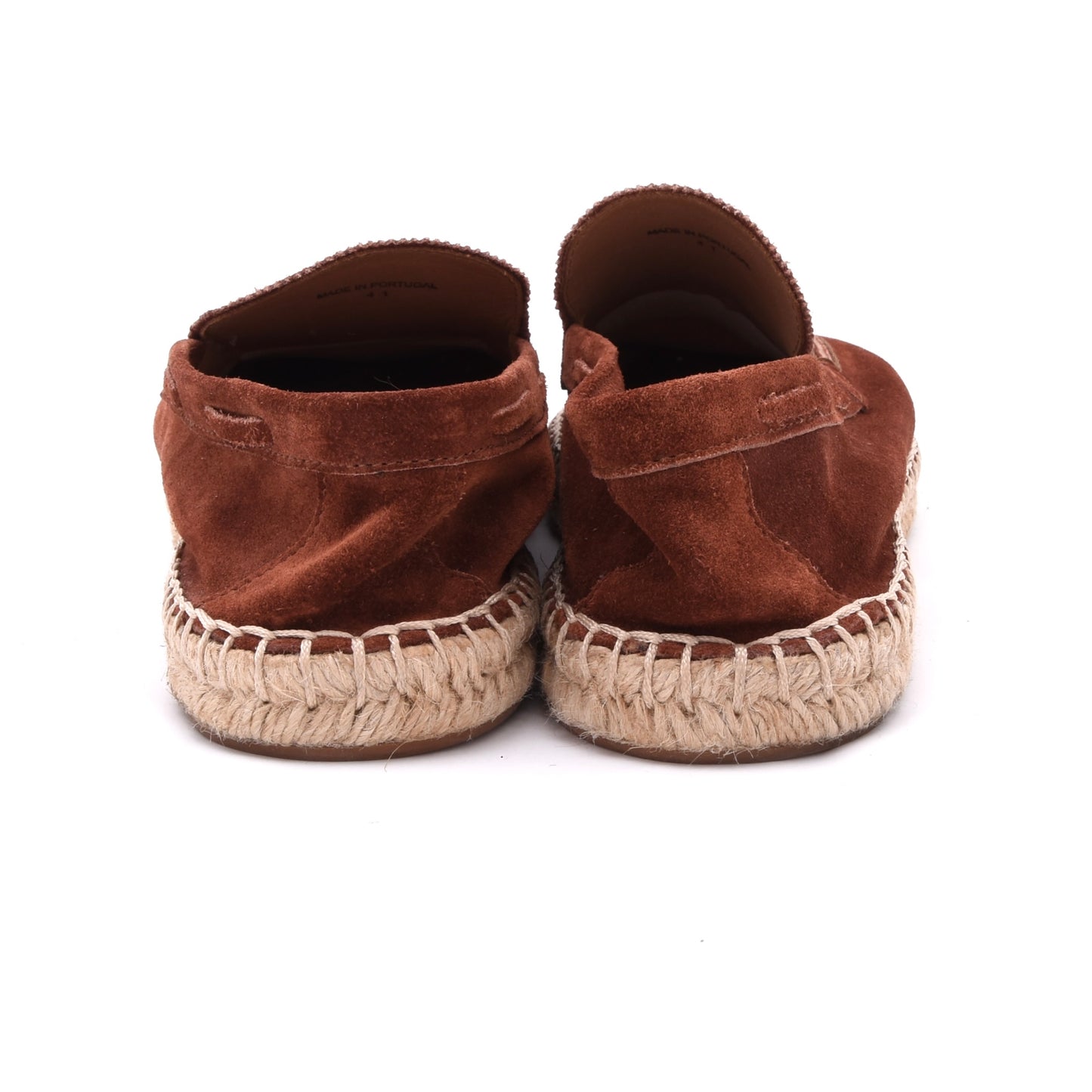 Aurelien Wildleder Espadrilles 'Beachside Loafers' Größe 41 – Tabakbraun