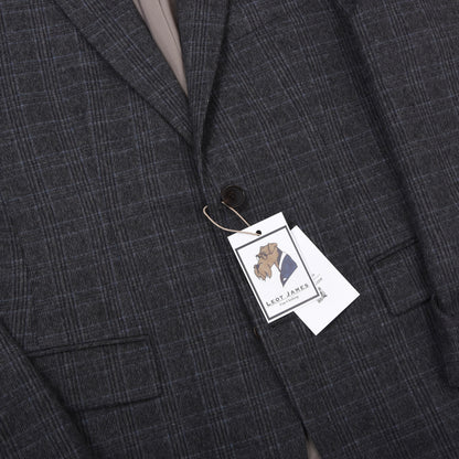 Hugo Boss Wool-Blend Jacket Size 46 - Grey Plaid