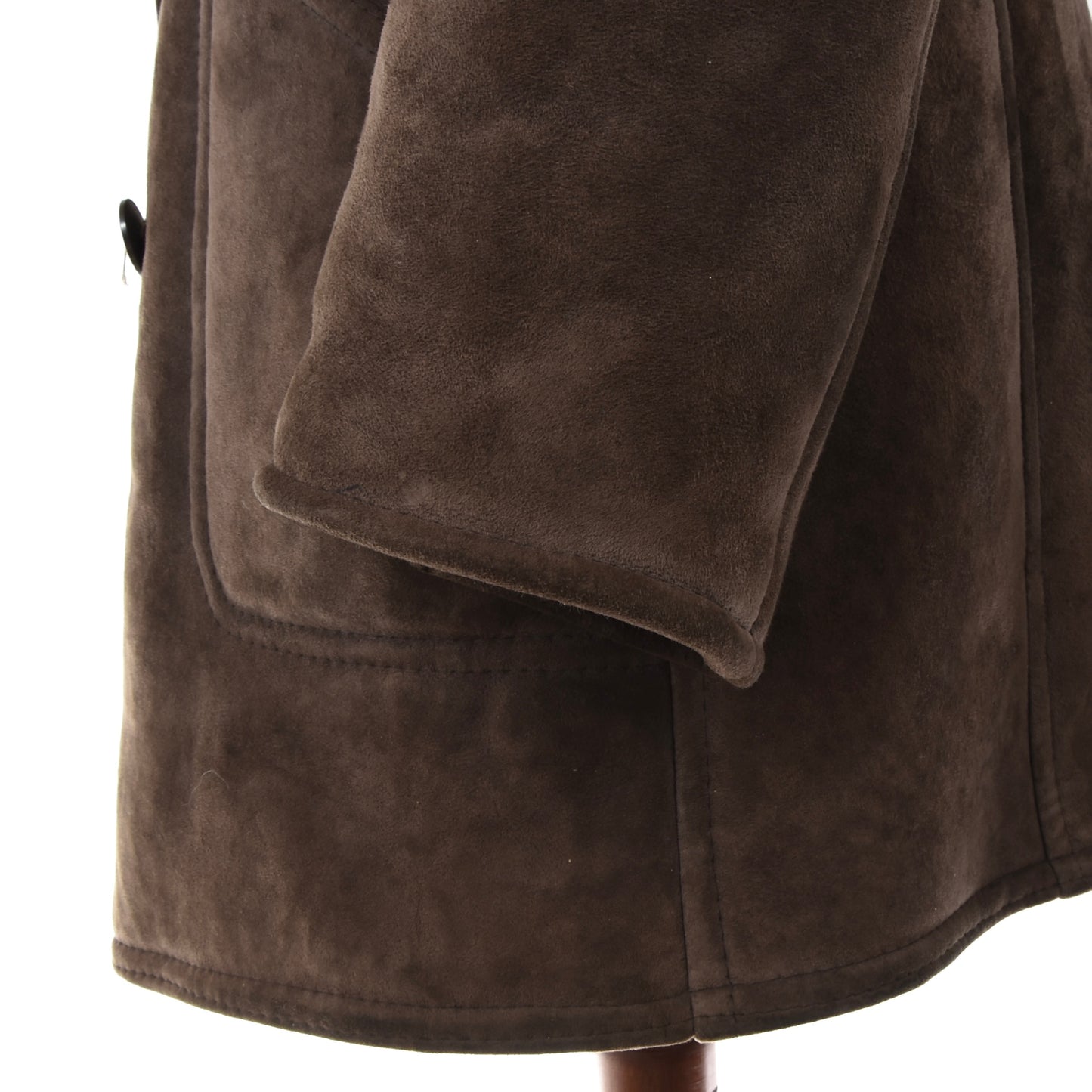 Vintage Shearling Coat Size 50 - Brown