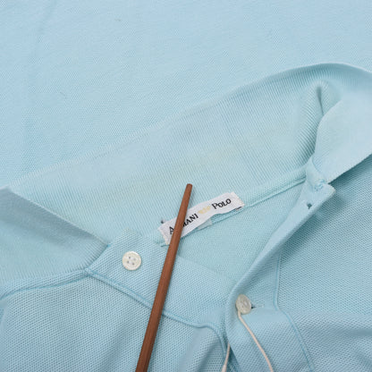 Vintage Armani 2x Polo Shirts  ca. 52.5-54.5cm - Blue/Teal