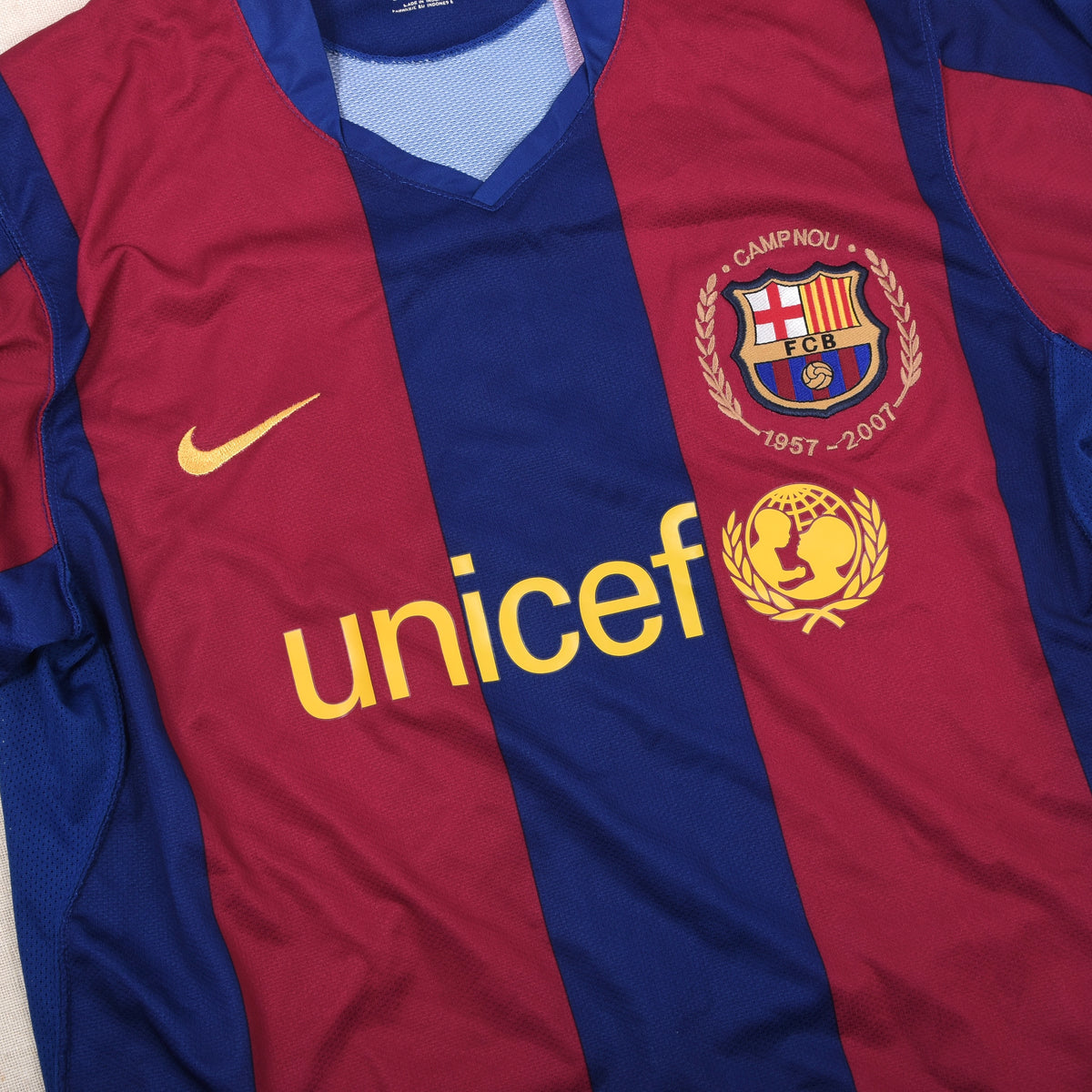 Nike 2007-2008 FC Barcelona Home Jersey Size M