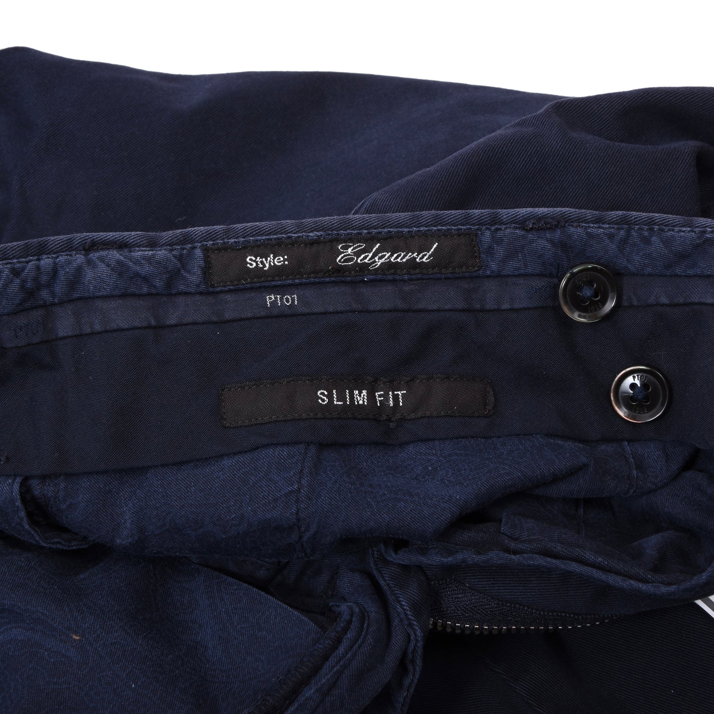 PT01 Pants/Chinos Model Edgard Size 50 Stretch Slim Fit ca. 45cm - Blue