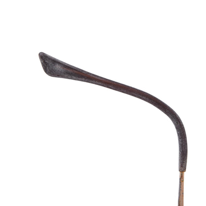 Cazal Vintage Halbrandbrille aus Metall – Gold