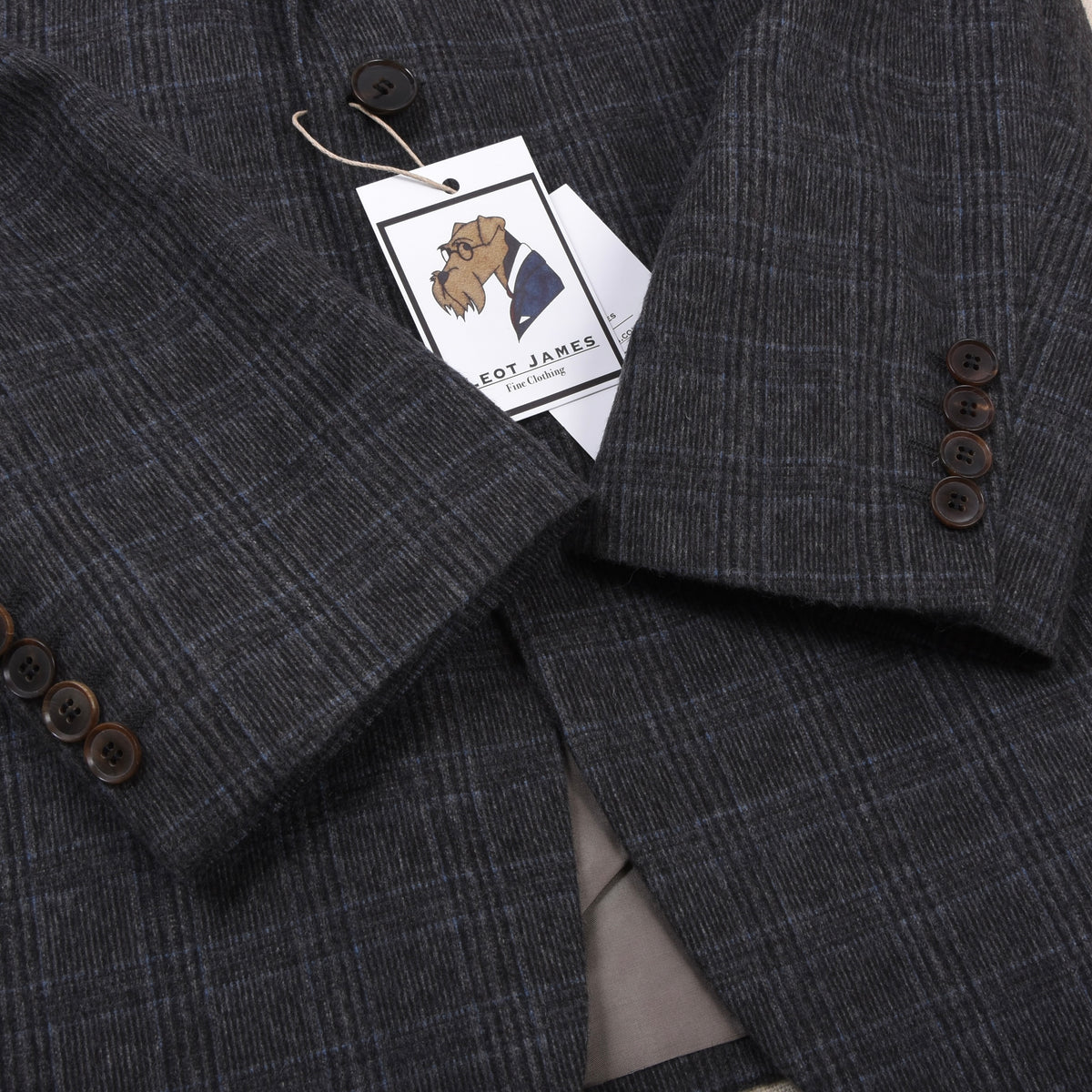 Hugo Boss Wool-Blend Jacket Size 46 - Grey Plaid