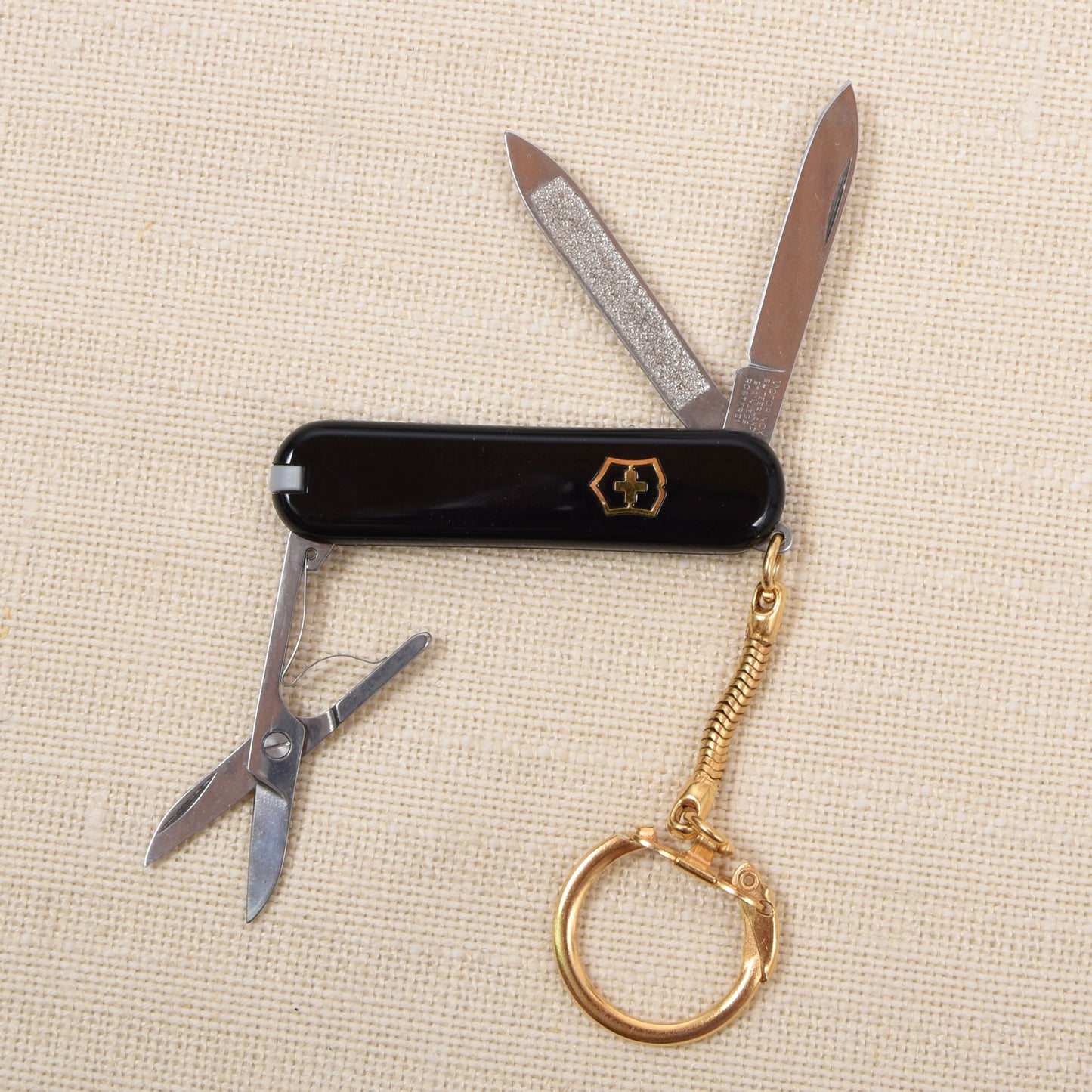 Vintage Victorinox for Messer Dolmetsch Pocket Knife - Black/Gold
