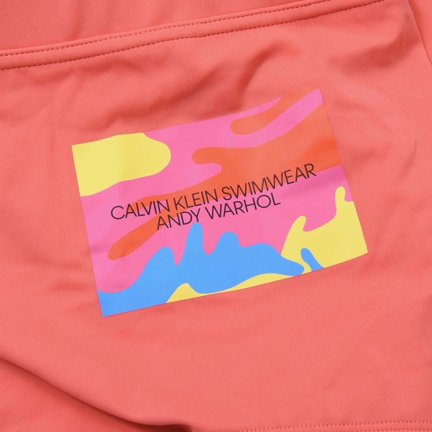 Neue Andy Warhol x Calvin Klein Badeshorts, Größe M – Lachs