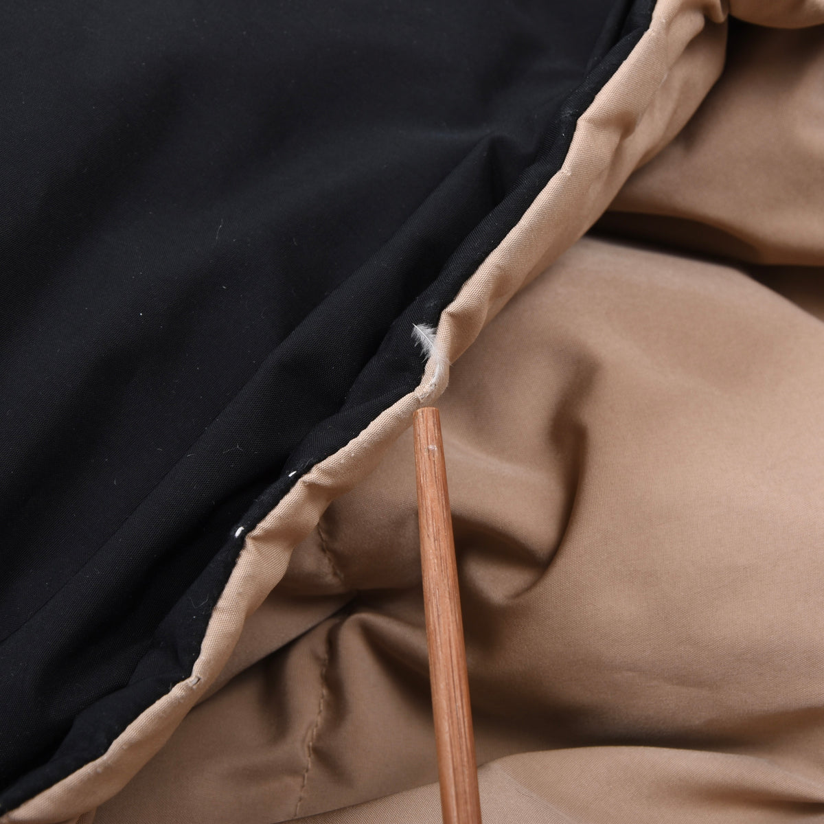 Vintage Polo Ralph Lauren Reversible Daunen Pufferjacke Gr. M - Beige/Schwarz