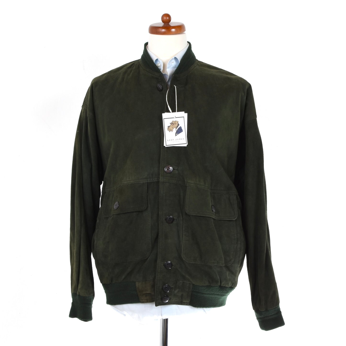 Vintage Wildleder Blouson/Jacke Größe 52 - Grün