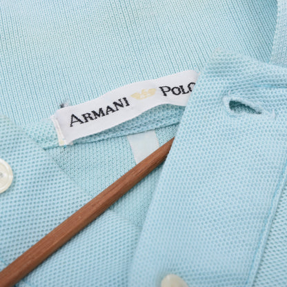 Vintage Armani 2x Polo Shirts  ca. 52.5-54.5cm - Blue/Teal