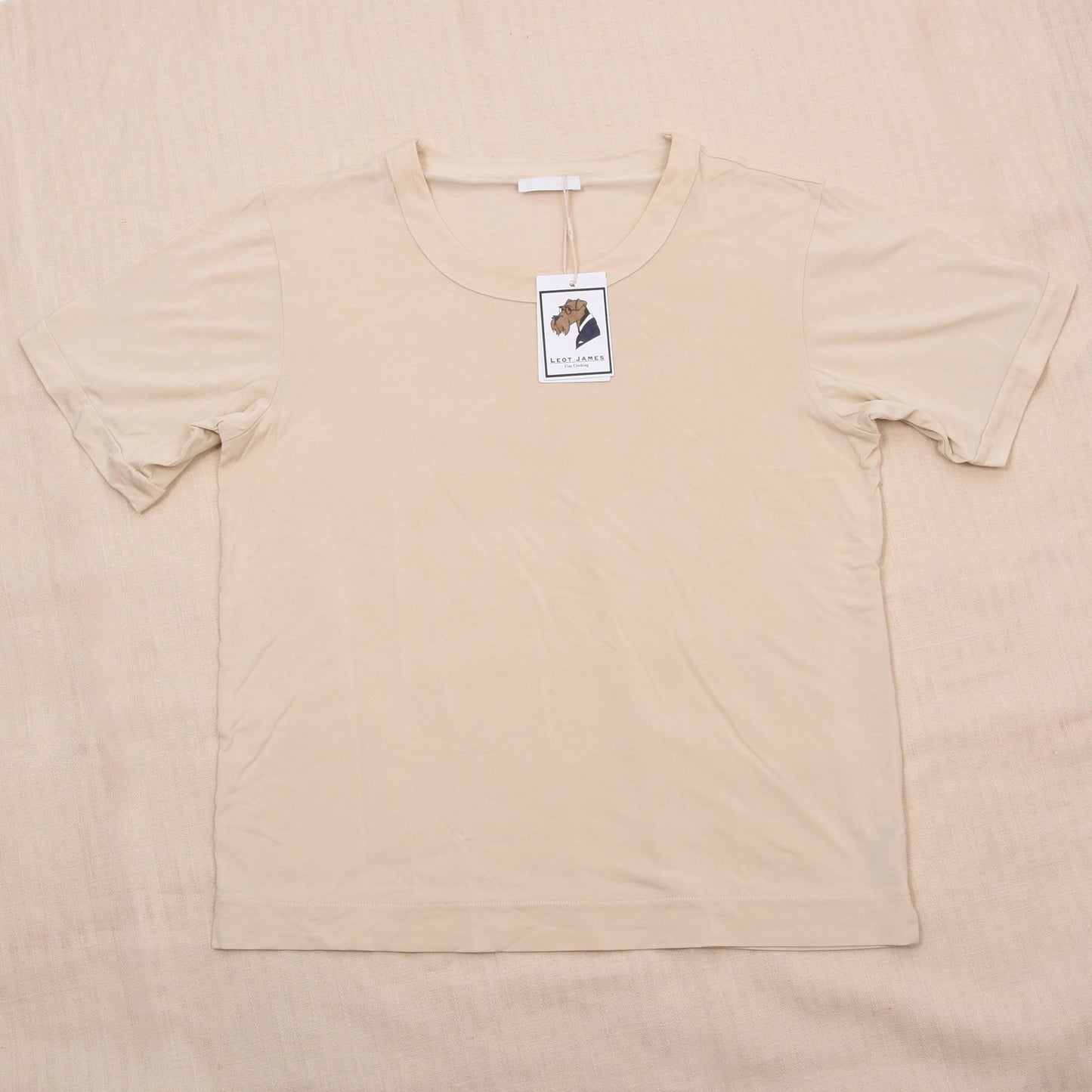 La Perla 70% Silk 30% Cotton T-Shirt Size S - Beige